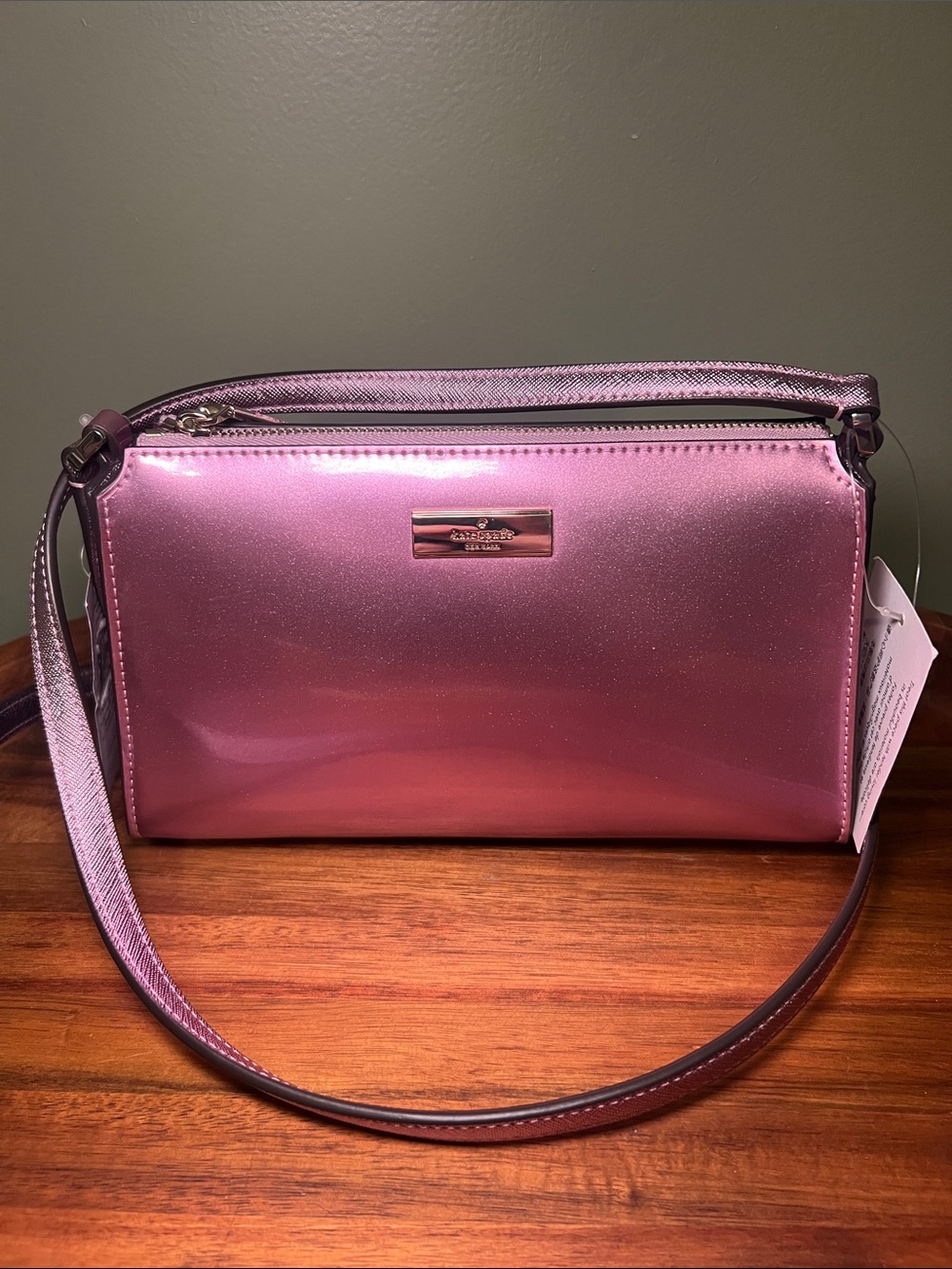 Kate Spade Metallic Pink Patent Crossbody